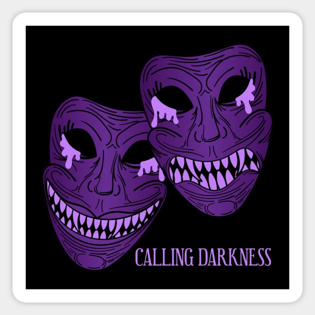 Episode 1 Art Sticker by Calling Darkness Podcast